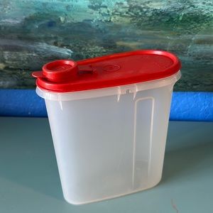 Large Red Vintage Tupperware Drink Container